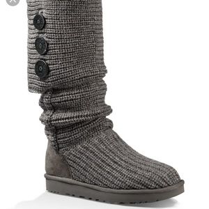 UGG Classic Cardy Button Detailed Knit Boots